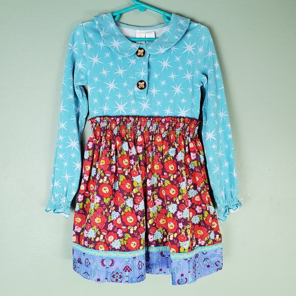 Matilda Jane Paint By Numbers Monica Floral Dress Size 6 - Picture 1 of 6